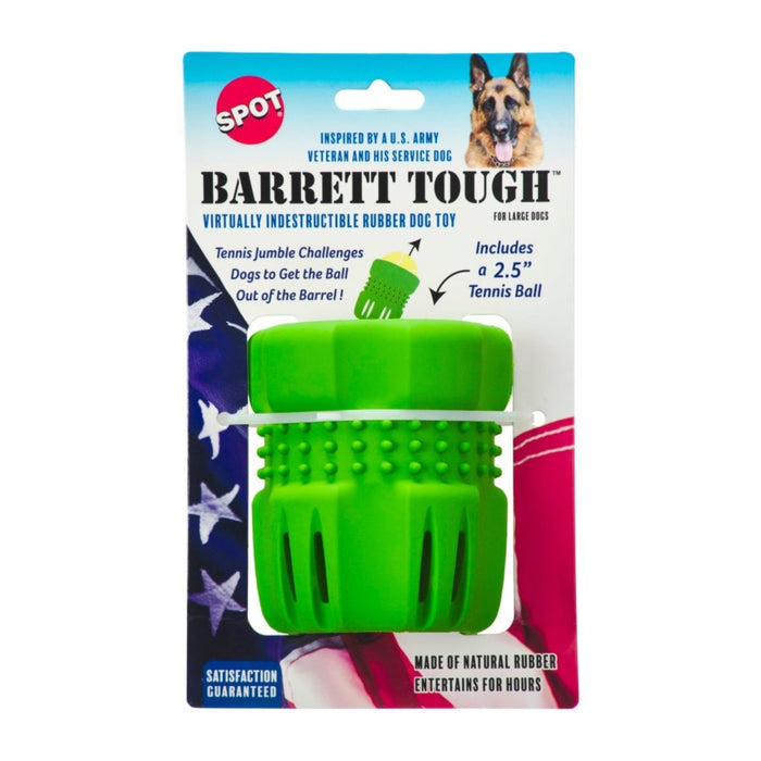 Spot Barrett Tough Tennis Jumble Dog Toy Green, Green, 1ea/LG - Petsplace.store