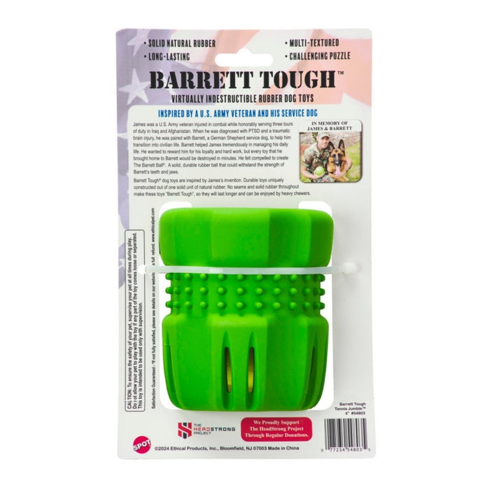 Spot Barrett Tough Tennis Jumble Dog Toy Green, Green, 1ea/LG - Petsplace.store