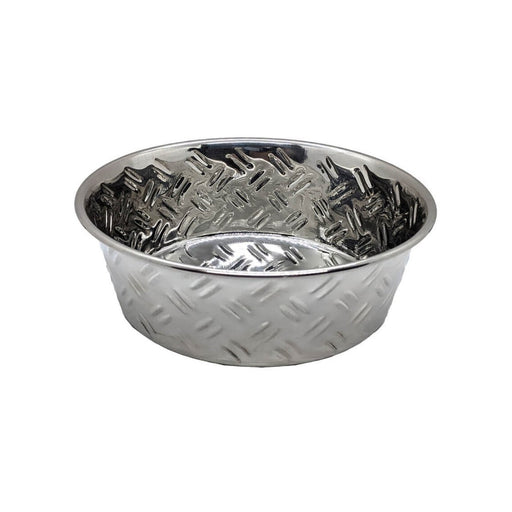 Spot CrissCross Stainless Steel NoSkid Dog Bowl 1ea/32 oz - Petsplace.store