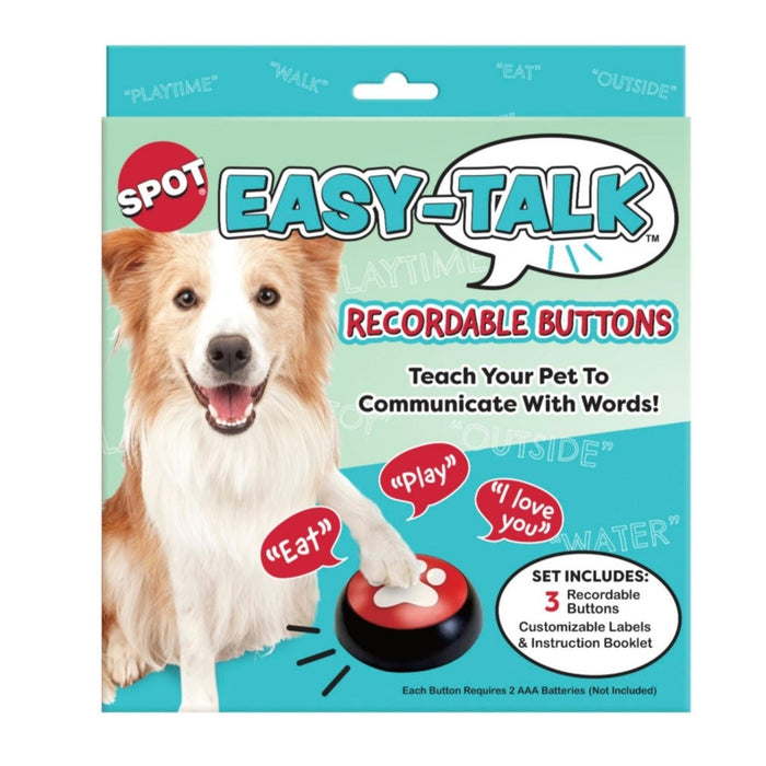 Spot Easy Talk Recordable Buttons 1ea/One Size - Petsplace.store