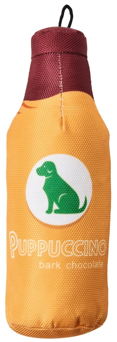 Spot Fun Drink Puppucino Dog Toy Orange, 1ea/9.5 in - Petsplace.store