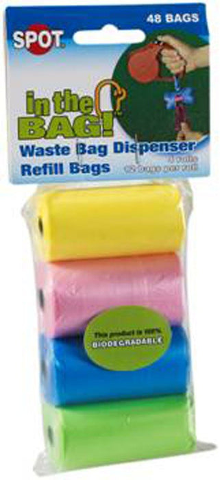 Spot In the Bag Refill Bags Yellow, Pink, Green, Blue 1ea/4 pk - Petsplace.store