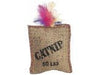 Spot Jute and Feather Sack Cat Toy with Catnip Brown 7 in - Petsplace.store