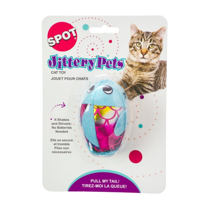 Spot Plush Jittery Fish Cat Toy Assorted, 1ea/3 in - Petsplace.store