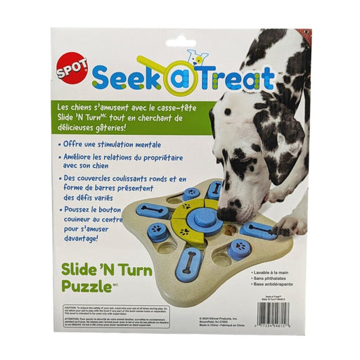 Spot SeekATreat Slide'n Turn Puzzle Dog Toy 1ea/One Size - Petsplace.store