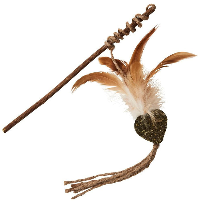 Spot Silver Vine Teaser Wand Cat Toy Assorted Tan - Brown 10in - Petsplace.store