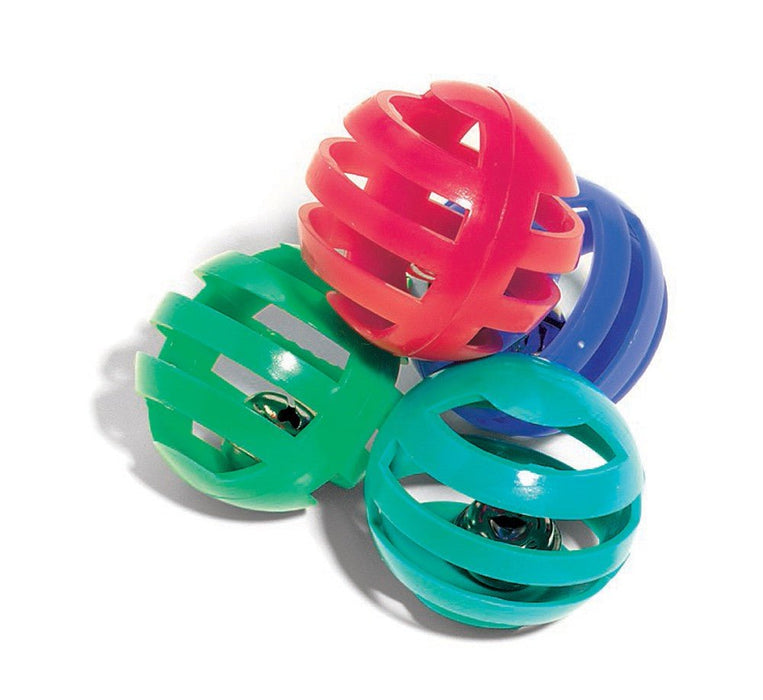 Spot Slotted Ball Cat Toy Multi - Color 4 Pack - Petsplace.store