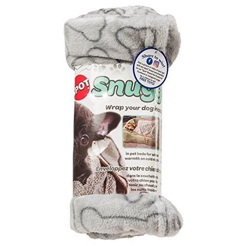 Spot Snuggler Bones Blanket Grey 1ea/40 In X 60 in - Petsplace.store