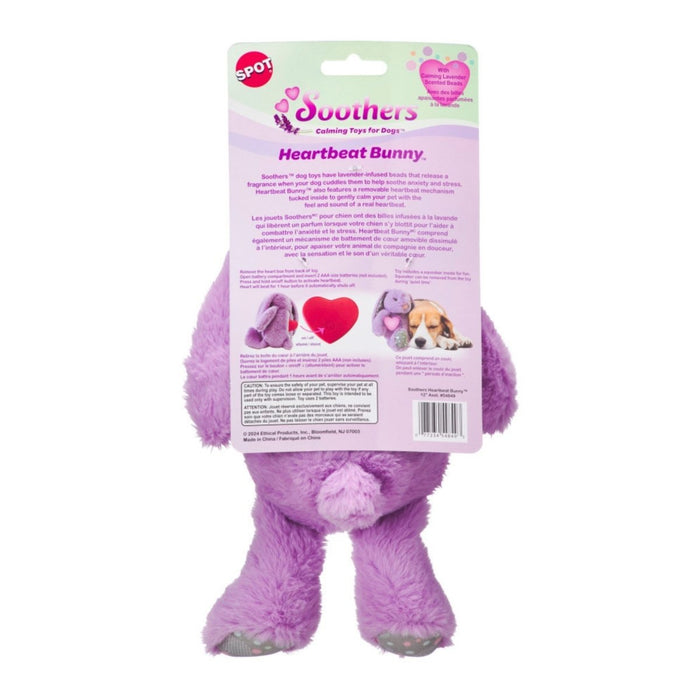 Spot Soothers Heartbeat Bunny Dog Toy Assorted, 1ea/12 in - Petsplace.store