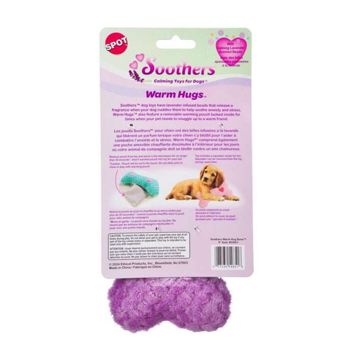 Spot Soothers Warm Hug Bone Dog Toy Assorted, 1ea/9 in - Petsplace.store