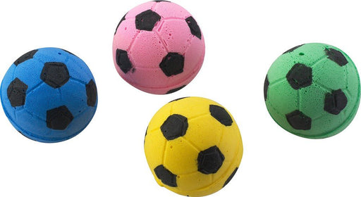 Spot Sponge Soccer Ball Cat Toy Multi - Color 4 Pack - Petsplace.store