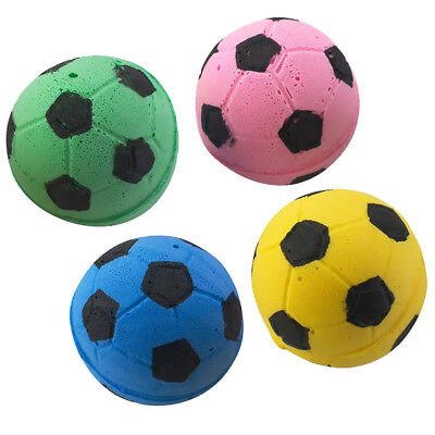 Spot Sponge Soccer Ball Cat Toy Multi - Color 4 Pack - Petsplace.store