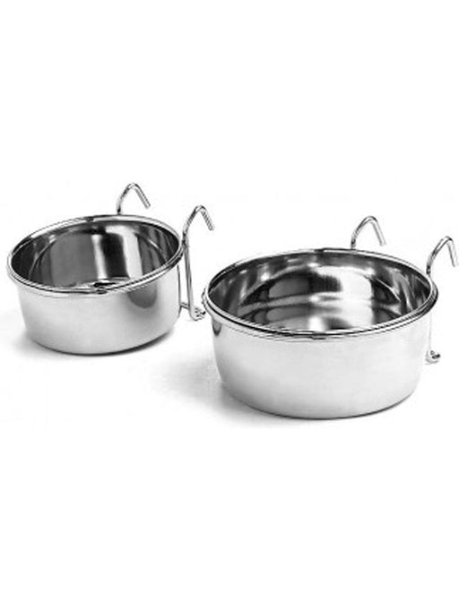 Spot Stainless Steel Coop Cup with Wire Hanger Silver, 1ea/20 oz - Petsplace.store