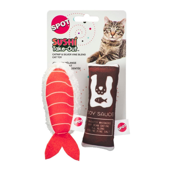 Spot Sushi Take Out Cat Toy Assorted, 1ea/2 pk - Petsplace.store