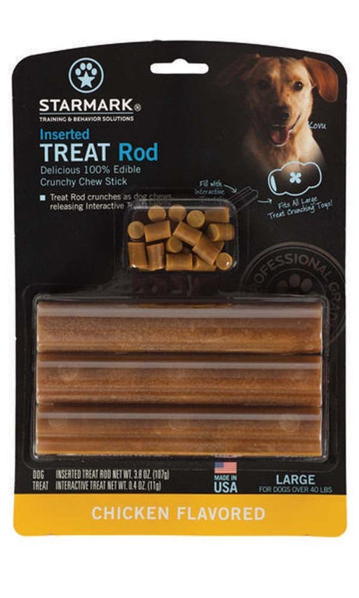 Starmark Inserted Dog Treat Rod Chicken USA 1ea/LG - Petsplace.store