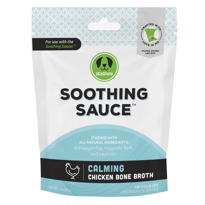 Stashios Soothing Sauce Bulk Calming Chicken 3oz. - Petsplace.store