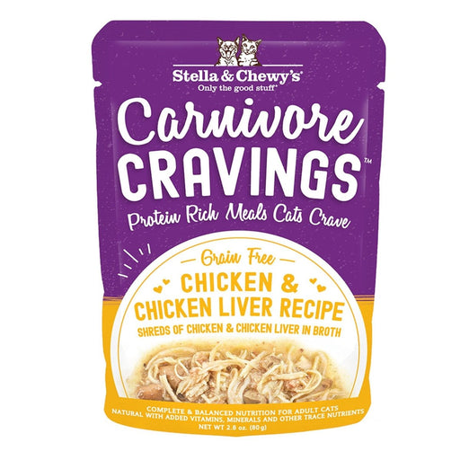 Stella and Chewys Carnivore Cravings Chicken and Chicken Liver Recipe 2.8oz. (Case of 24) - Petsplace.store