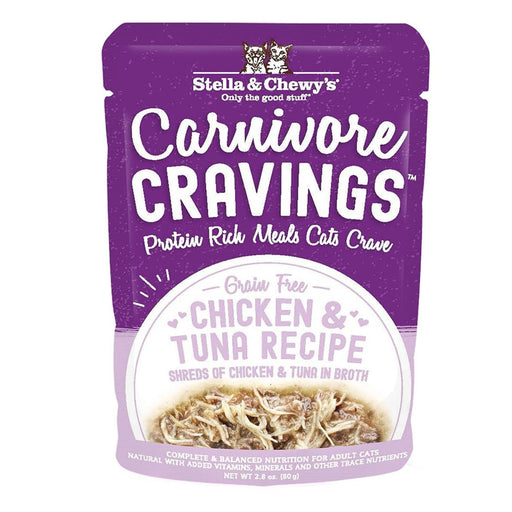 Stella and Chewys Carnivore Cravings Chicken and Tuna Recipe 2.8oz. (Case of 24) - Petsplace.store