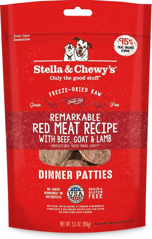 Stella and Chewys Dog Freeze Dried Dinner Red Meat 14 oz. - Petsplace.store