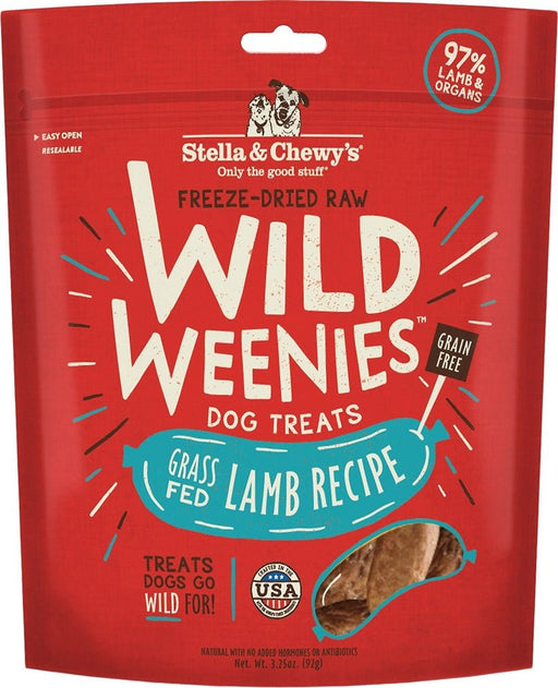 Stella And Chewys Dog Freeze Dried Weenie Lamb 3.25 oz. - Petsplace.store