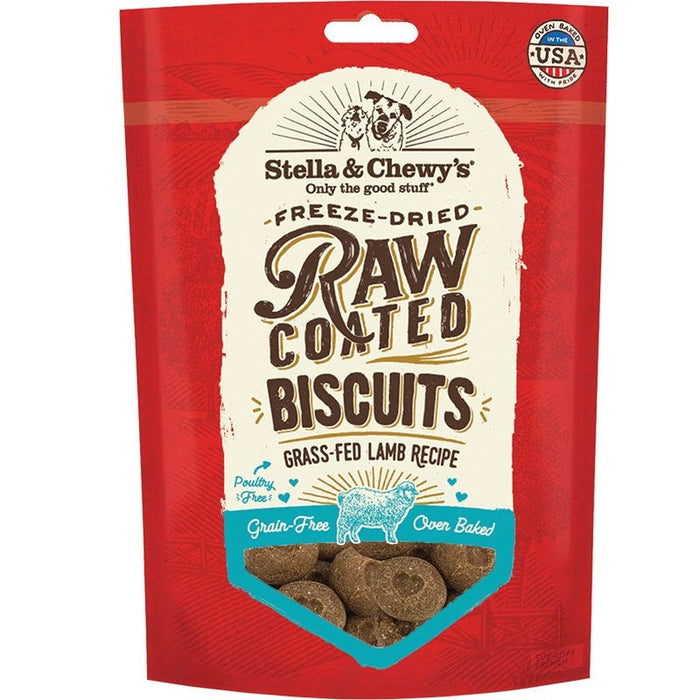 Stella And Chewys Dog Raw Coated Biscuits Lamb 9oz. - Petsplace.store