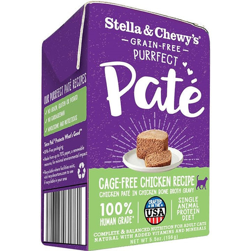 Stella and Chewys Purrfect Cat Pate Chicken 5.5oz. (Case of 12) - Petsplace.store