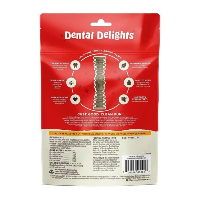 Stella & Chewy's Dog Dental Delights Large 4 Pack - Petsplace.store