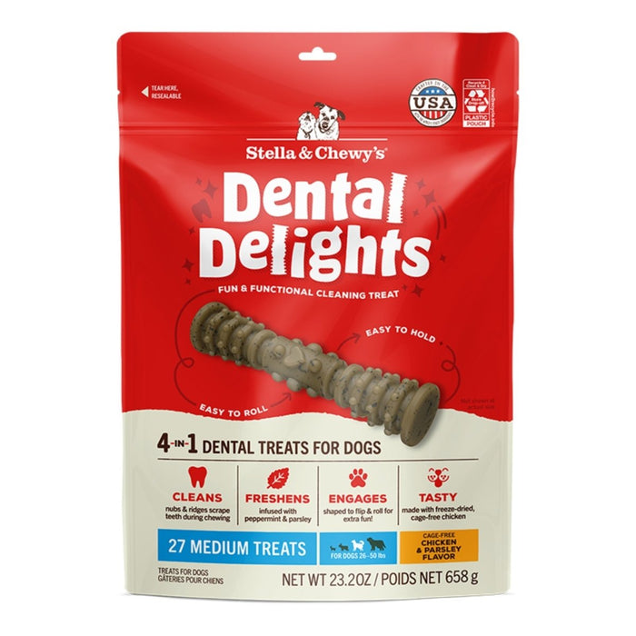 Stella & Chewy's Dog Dental Delights Medium 27 Pack - Petsplace.store