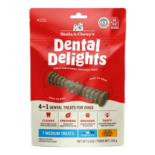 Stella & Chewy's Dog Dental Delights Medium 7 Pack - Petsplace.store