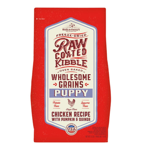 Stella & Chewy's Dog Raw Coated Wholesome Puppy Chicken Pumpkin Quinoa 3.5Lb - Petsplace.store