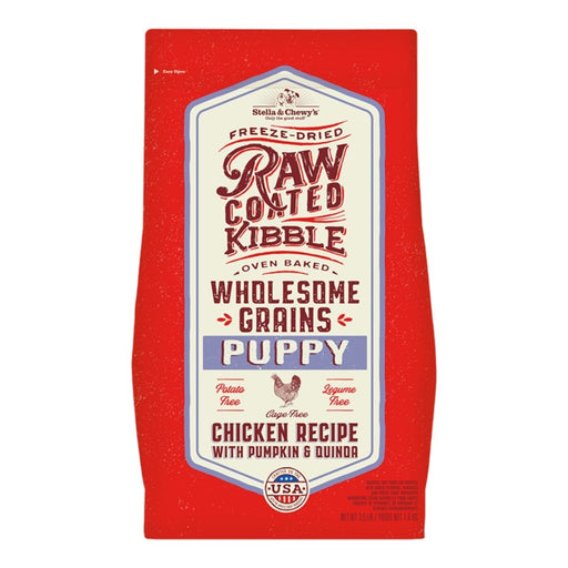 Stella & Chewy's Dog Raw Coated Wholesome Puppy Chicken Pumpkin Quinoa 3.5Lb - Petsplace.store