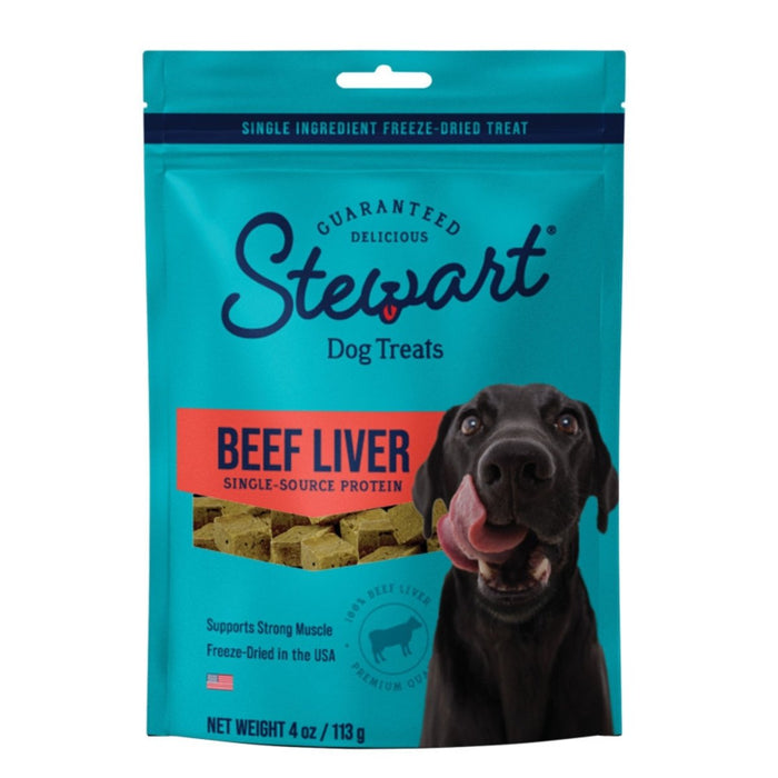 Stewart Single Ingredient Freeze Dried Dog Treats Beef Liver, 1ea/4oz. - Petsplace.store