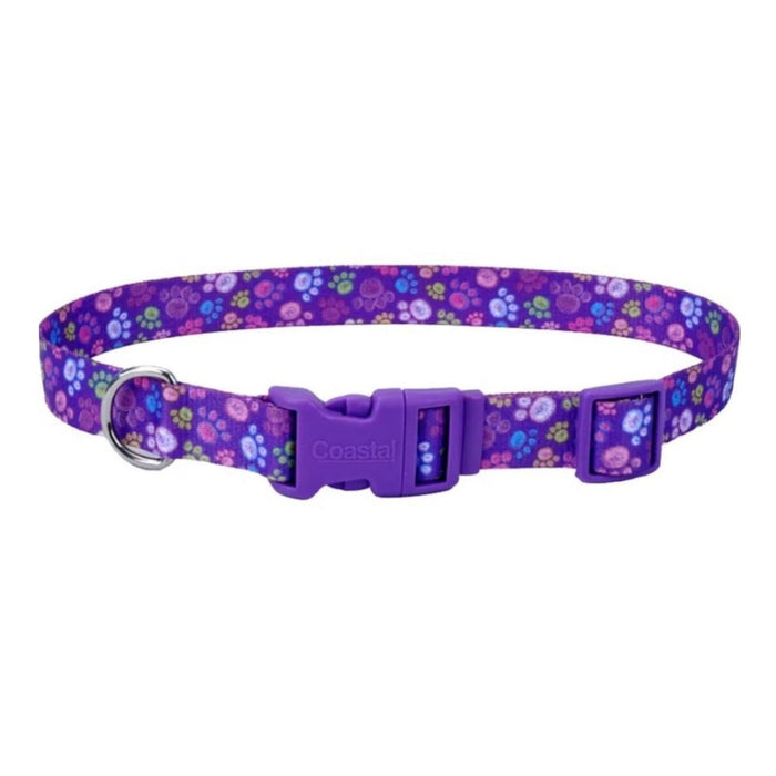 Styles Adjustable Dog Collar Purple 5/8 x 10 - 14 In - Petsplace.store