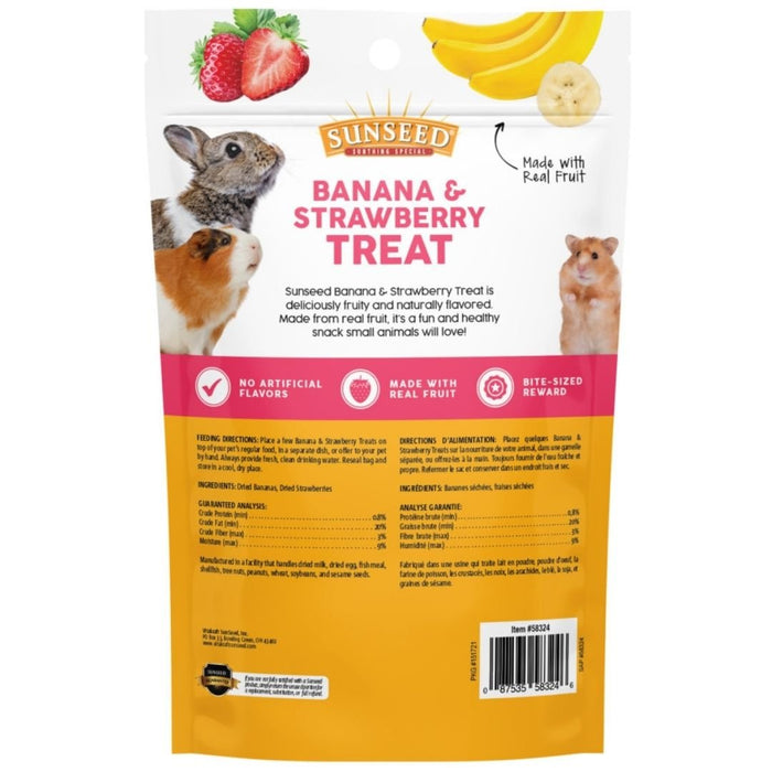 Sun Seed Banana & Strawberry Small Animal Treats 1ea/0.7 oz - Petsplace.store