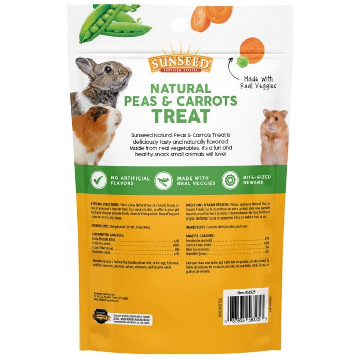 Sun Seed Peas & Carrot Small Animal Treat 1ea/3.5 oz - Petsplace.store