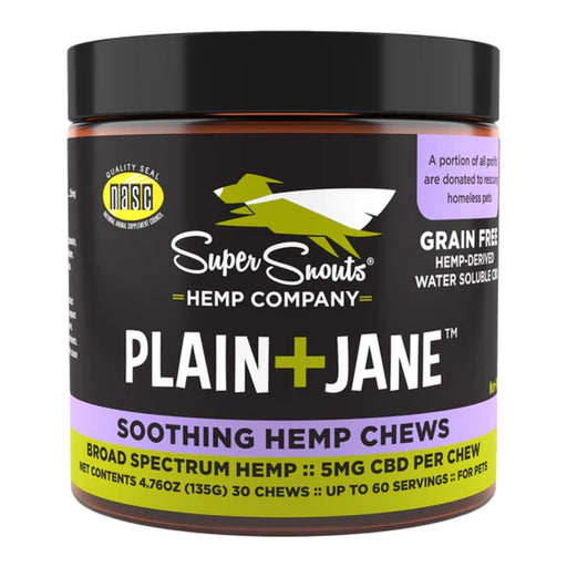 Super Snouts Dog Broad Chew Plain Jane 30 Count - Petsplace.store