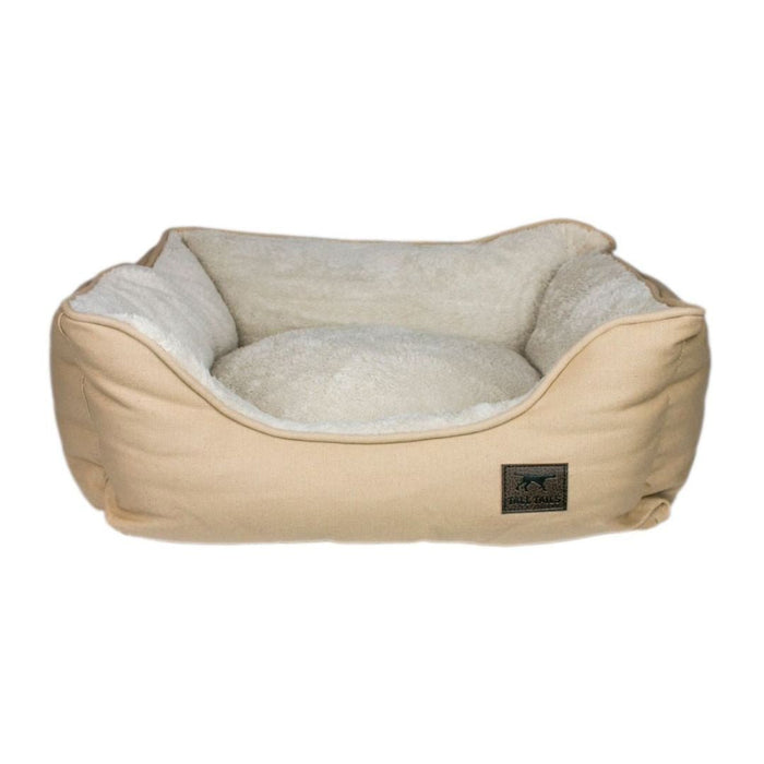 Tall Tails Dog Bolster Bed Khaki Large - Petsplace.store