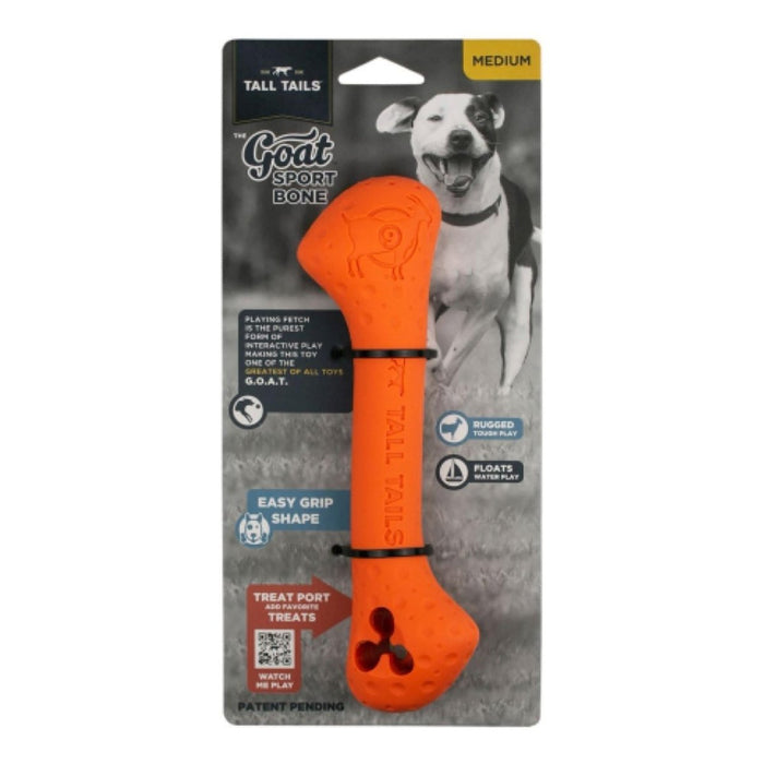 Tall Tails Dog Goat Bone Orange 9 Inch - Petsplace.store