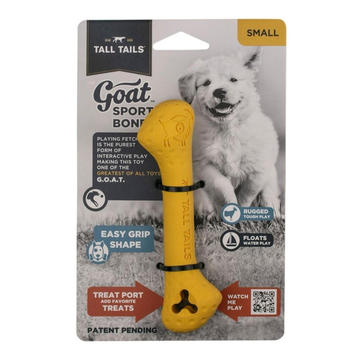 Tall Tails Dog Goat Bone Yellow 6 Inch - Petsplace.store