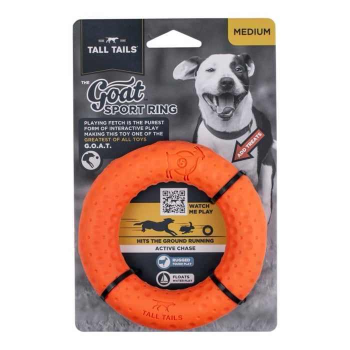 Tall Tails Dog Goat Ring Orange 5 Inch - Petsplace.store