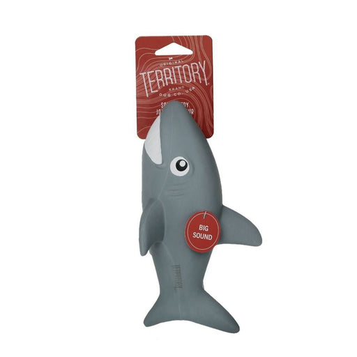 Territory Dog Latex Squeaker Shark 8.8 Inch - Petsplace.store