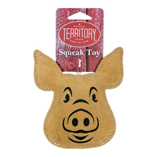 Territory Dog Natural Leather Pig 6.5 Inch - Petsplace.store