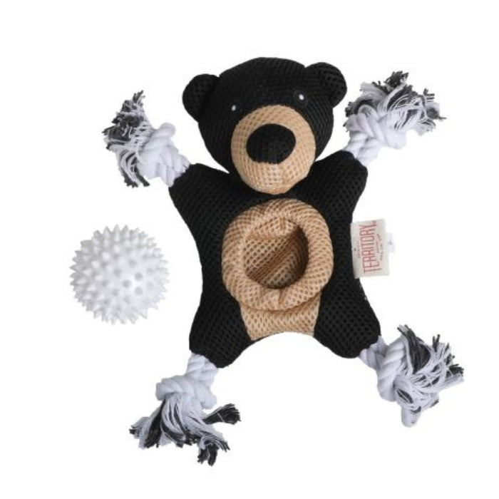 Territory Dog Toy 2 In 1 Black Bear 9 Inch - Petsplace.store