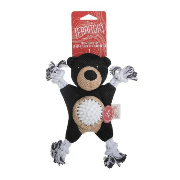 Territory Dog Toy 2 In 1 Black Bear 9 Inch - Petsplace.store