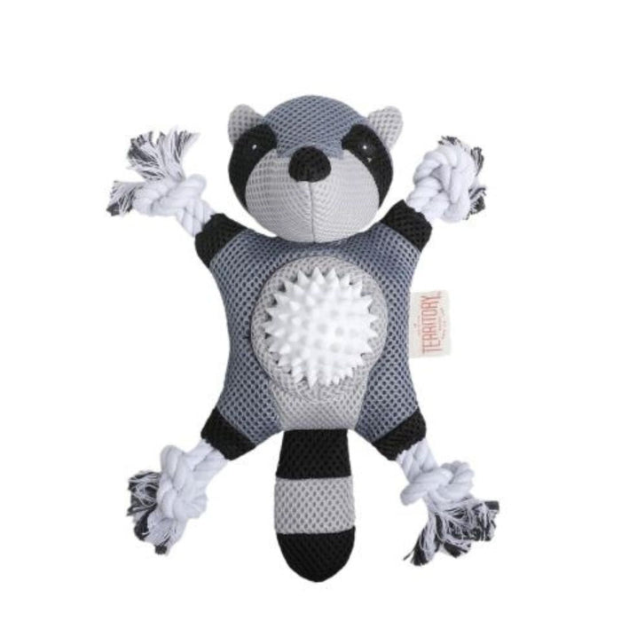 Territory Dog Toy 2 In 1 Raccoon 10 Inch - Petsplace.store