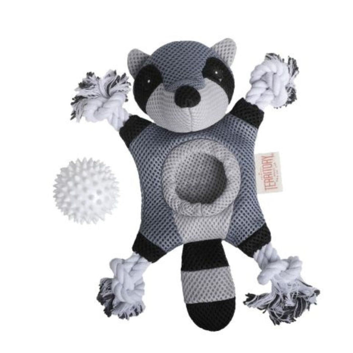 Territory Dog Toy 2 In 1 Raccoon 10 Inch - Petsplace.store