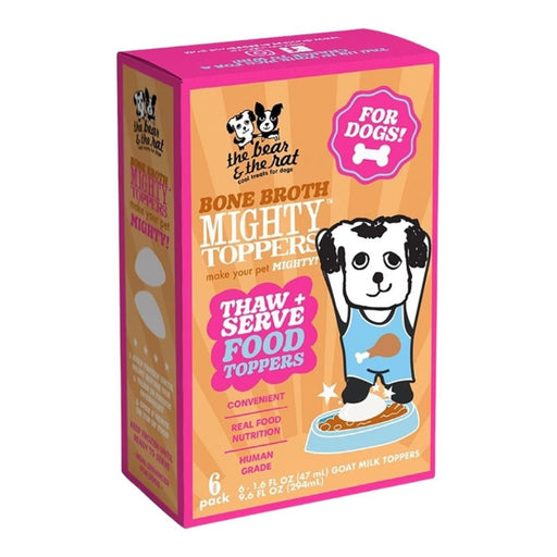 The Bear & The Rat Dog Frozen Topper Bone Broth 6 Pack - Petsplace.store