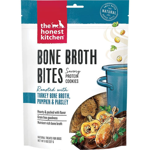 The Honest Kitchen Dog Bone Broth Bites Turkey 8oz. - Petsplace.store