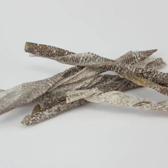 **Tickled Pet Dog 5oz. Icelandic Codfish Skin Twists - Petsplace.store