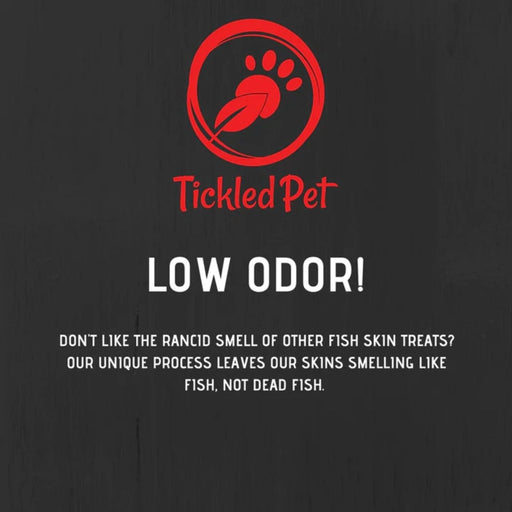 **Tickled Pet Dog 6oz. Icelandic Codfish Skin Rolls - Petsplace.store